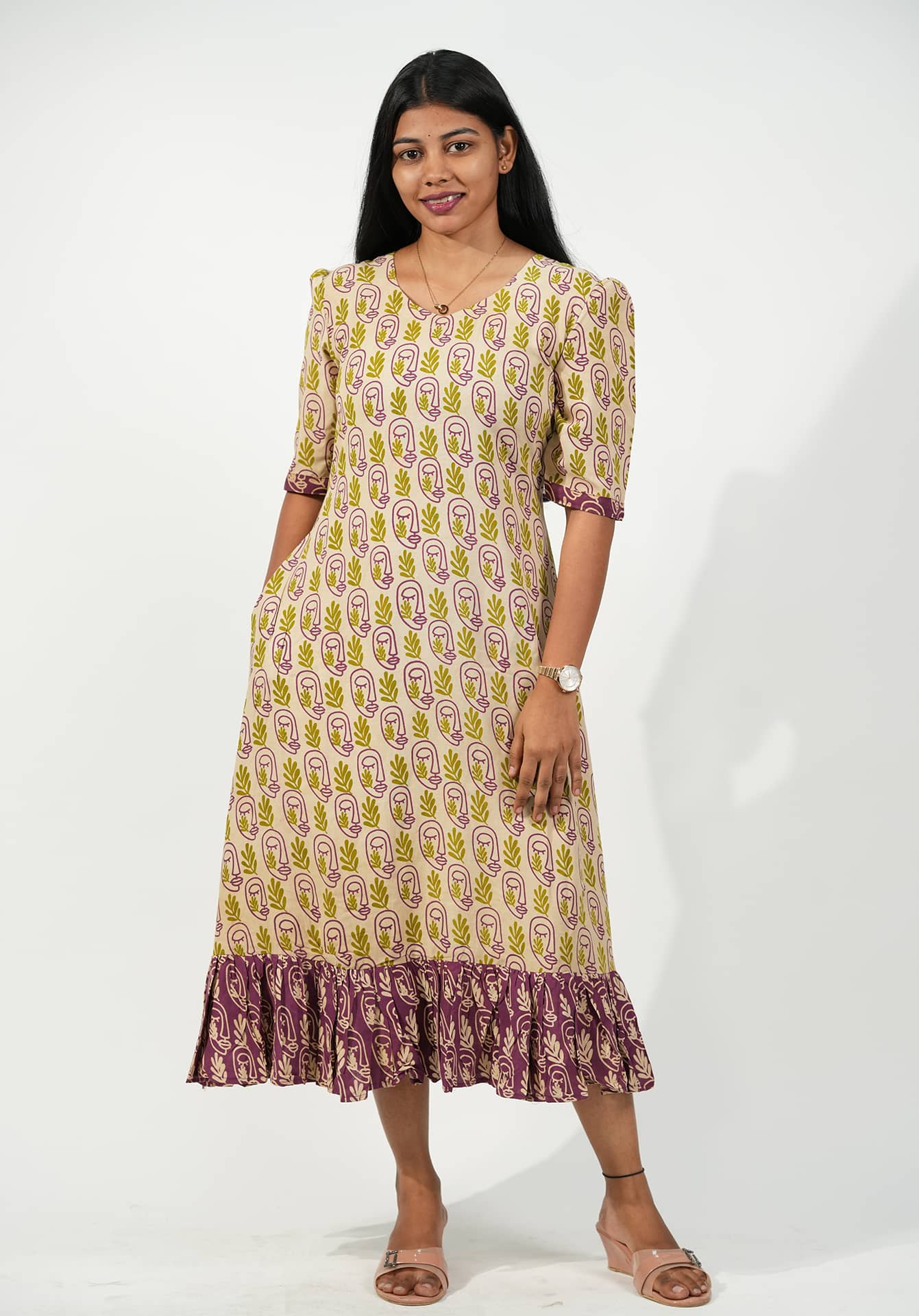 Saffron Bloom Alia Dress