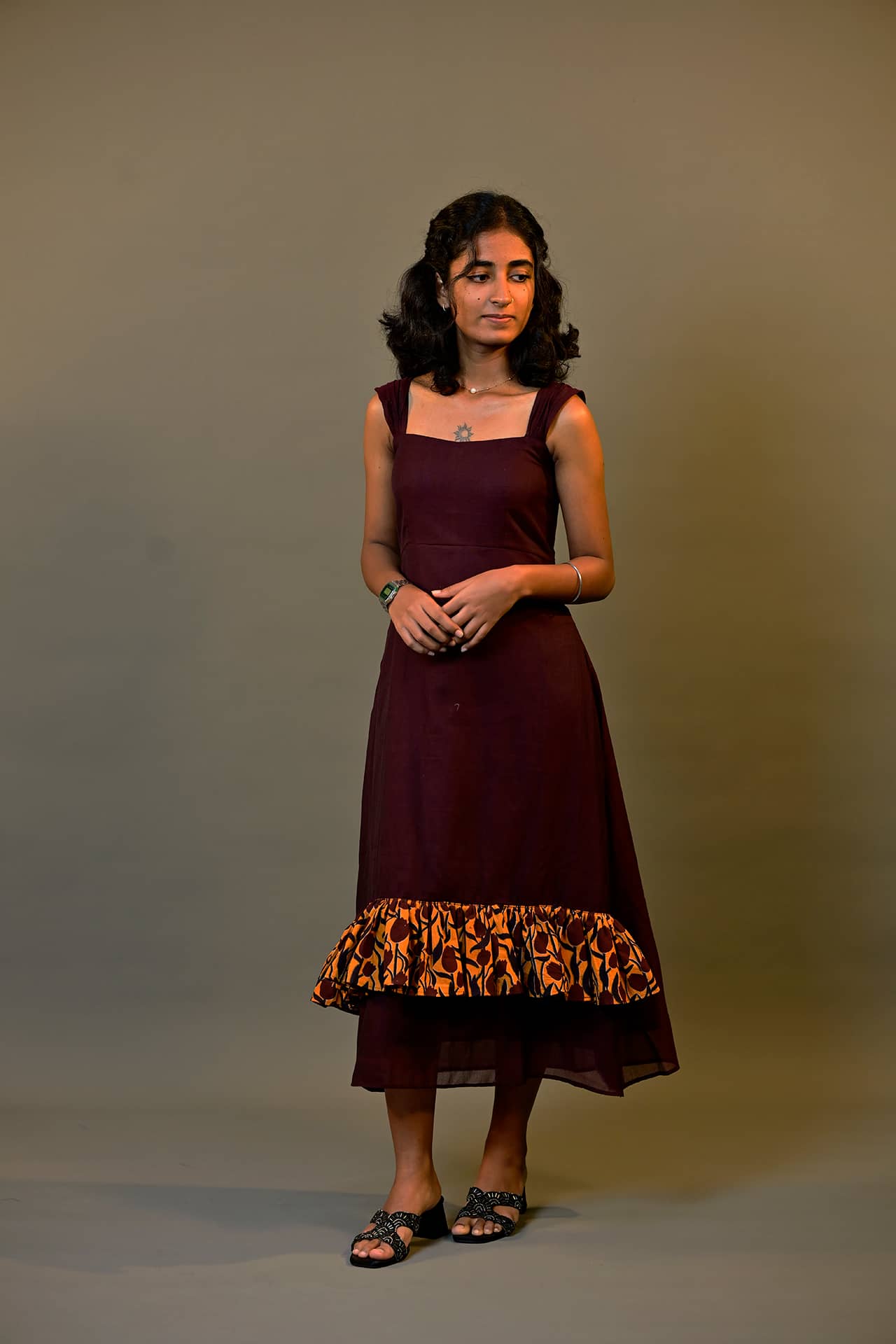 Tulip Tiered Midi Dress