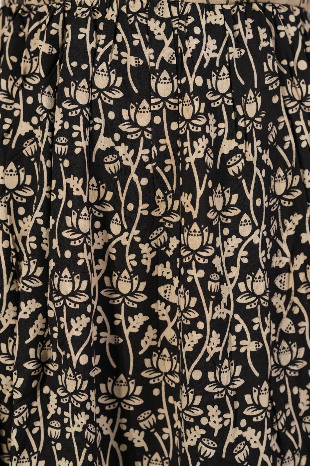Halter Neck Tiered Dress (Black flowers Floral)